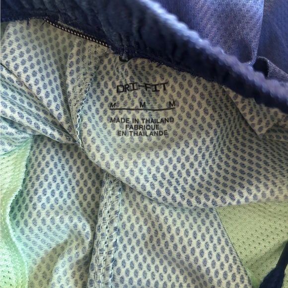 Nike Kids Blue and Green Athletic Shorts - Picture 3 of 4